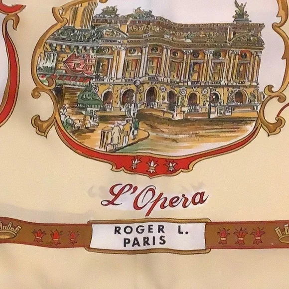 Rare! Paris scarf!  Bright colors! - Picture 4 of 5